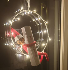 Ankunft von Elf in the shelf