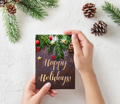 Stimmungsvolle Weihnachtskarte selber machen