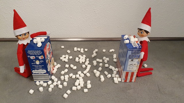 Elfen-Schneeballschlacht